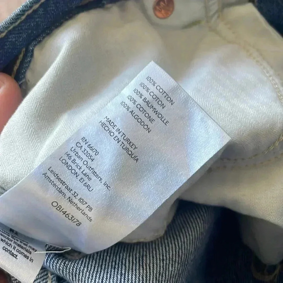 NWT Free People We The Free Maggie Mid Rise Straight In Sequoia Blue Sz 25 - Picture 9 of 12